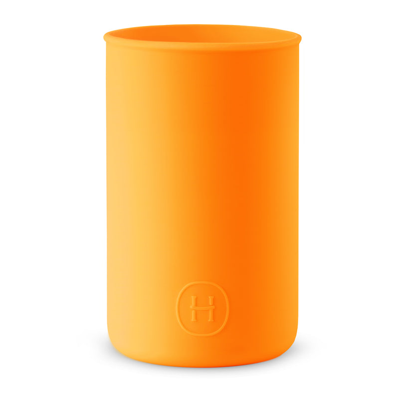 Silicone sleeve- Pumpkin Orange, HYDY - Water bottles, 18/8 (304) Stainless Steel, BPA Free, Reusable