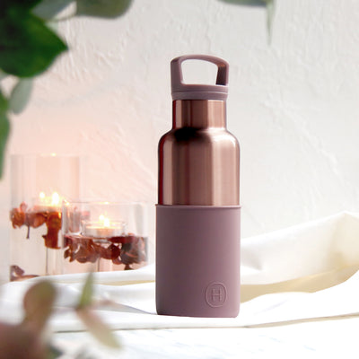 Pink Gold-Dusty Rose 16 Oz, HYDY - Water bottles, 18/8 (304) Stainless Steel, BPA Free, Reusable