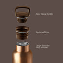 Bronze Gold 20 Oz, HYDY - Water bottles, 18/8 (304) Stainless Steel, BPA Free, Reusable