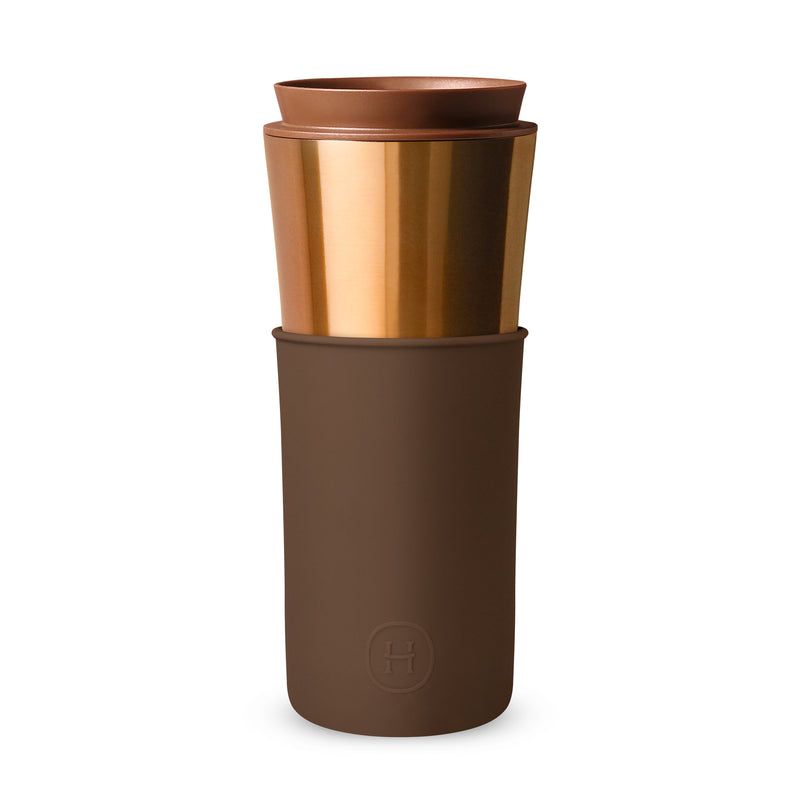 Bronze Gold Travel Mug - Mocha 15 Oz